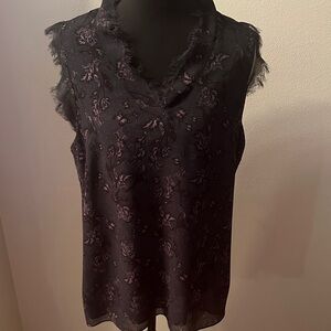 Elegant Dark Green Sleeveless Top